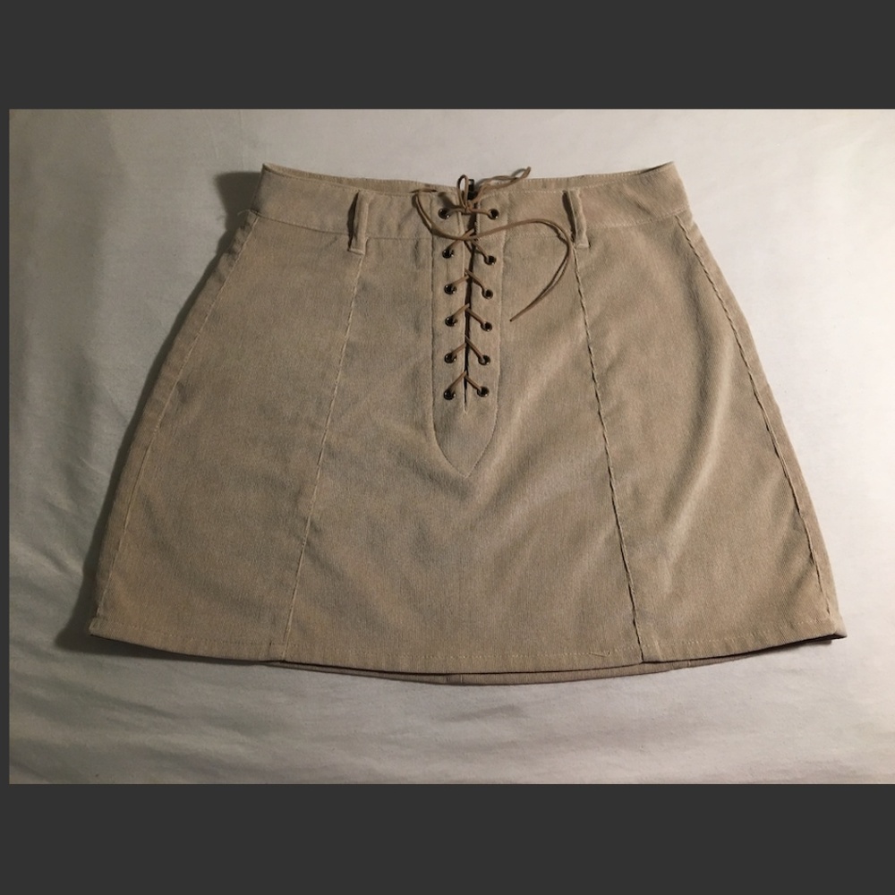 Corset-Style Mini Skirt